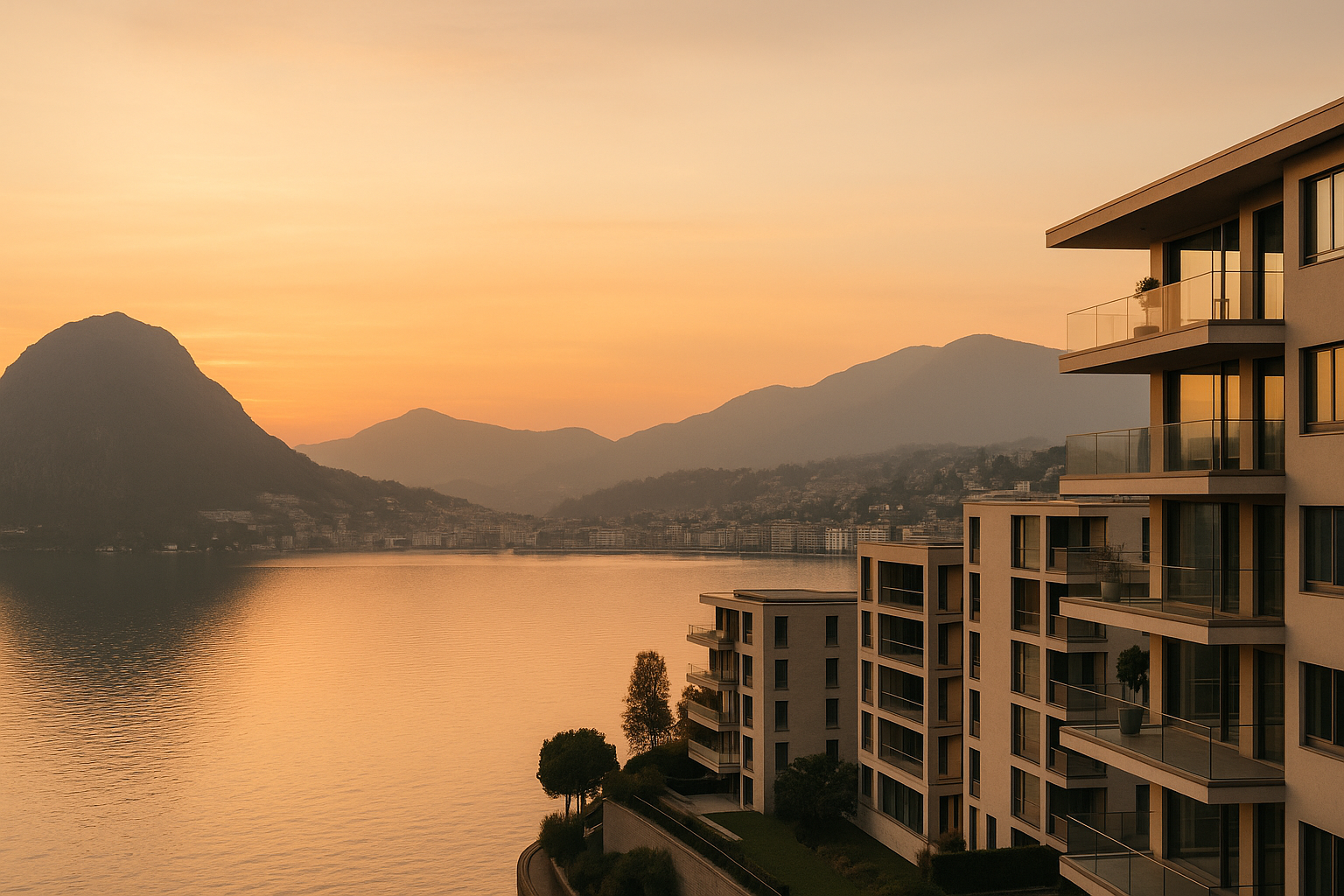 Vista panoramica su Lugano - Studio Antonini